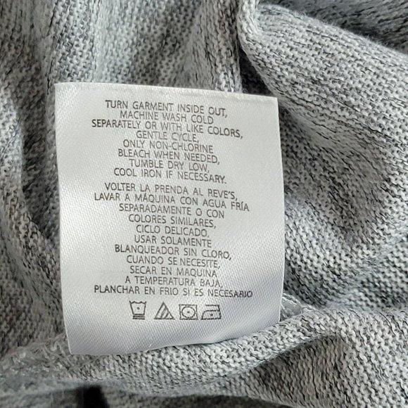 Moda Sweater Womens M Gray All Over Stars Print Pullover 3/4 Balloon Sleeve - Picture 8 of 8